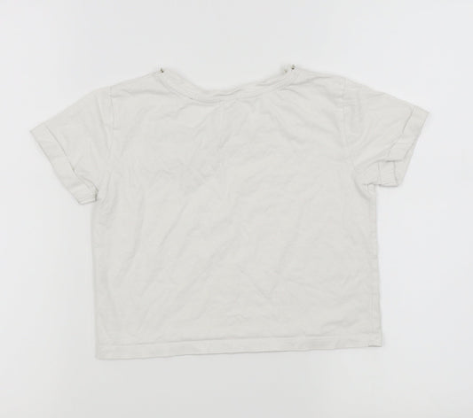 River Island Girls White   Basic T-Shirt Size 7-8 Years