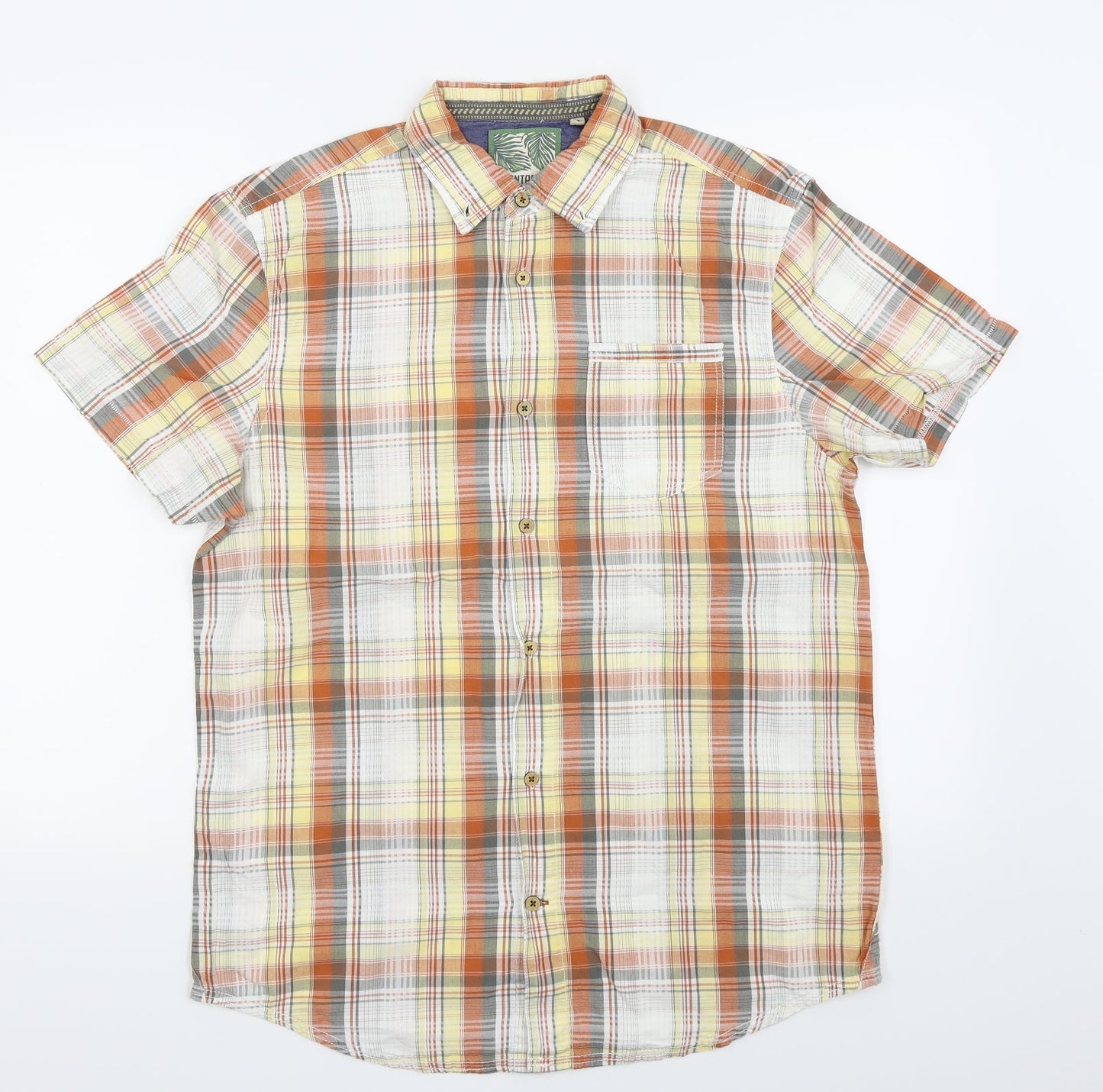 montaray Mens Multicoloured Check   Button-Up Size M