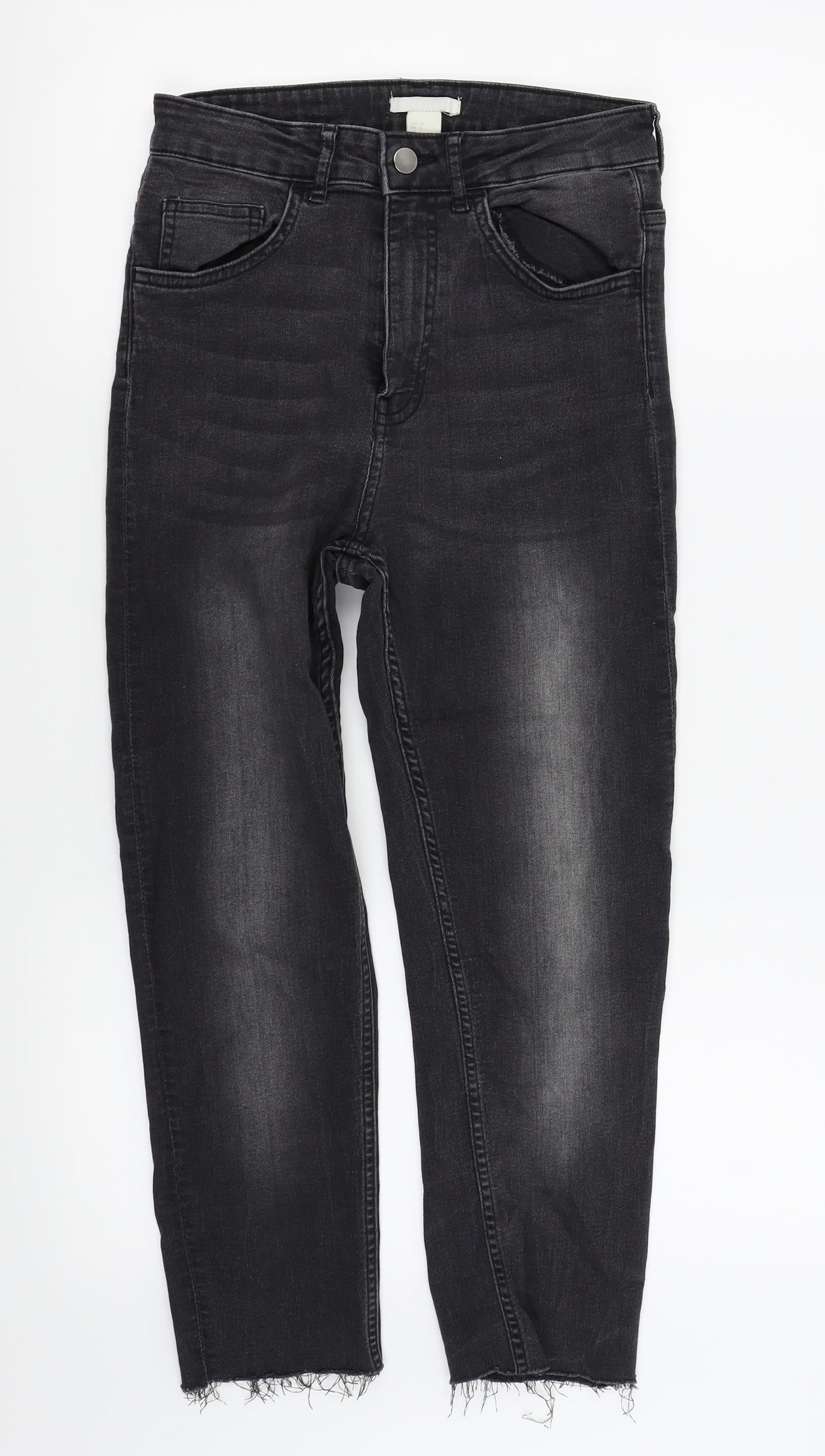 H&M Womens Black   Skinny Jeans Size 8 L21 in