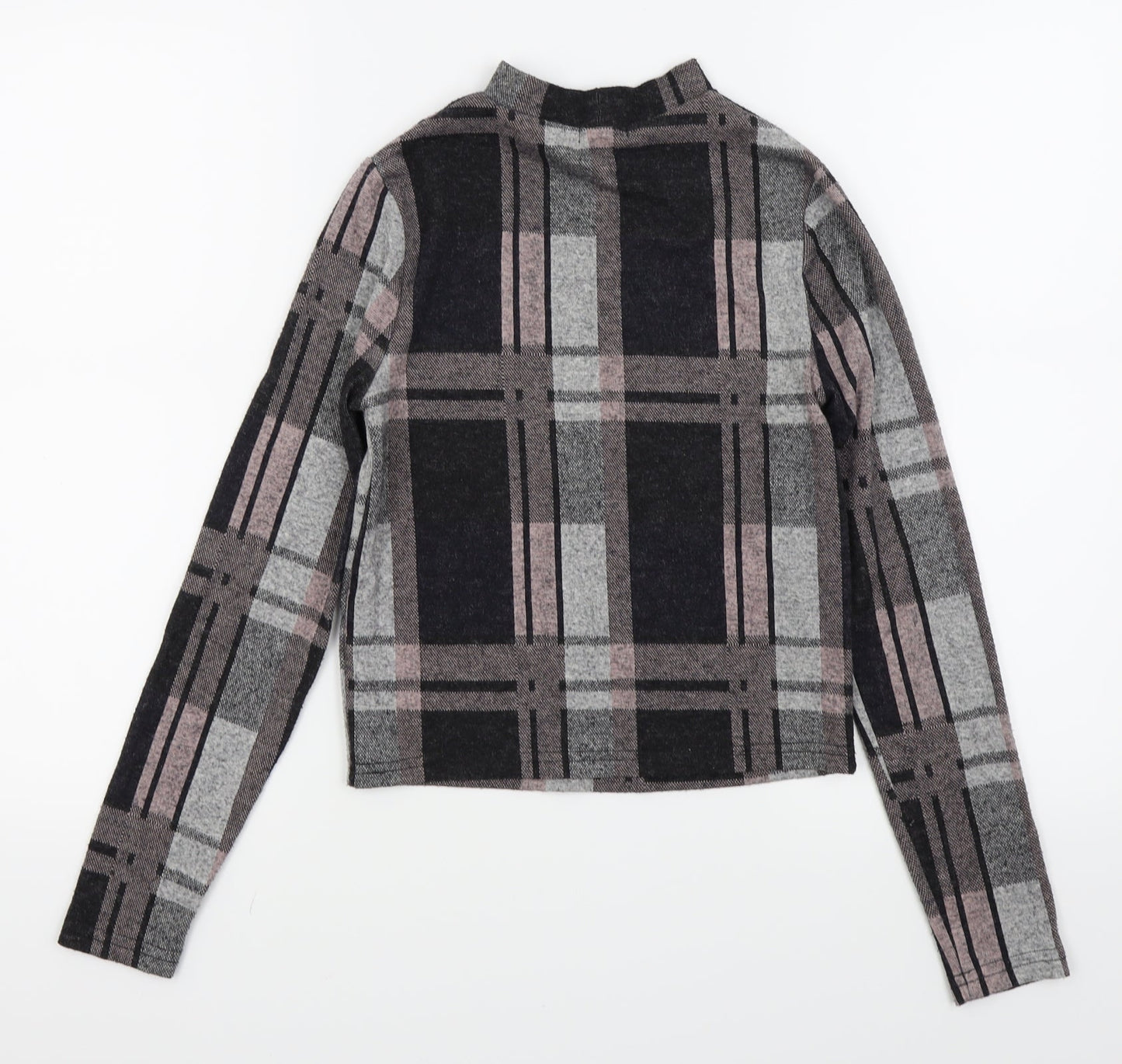 River Island Womens Multicoloured Check  Basic T-Shirt Size 10