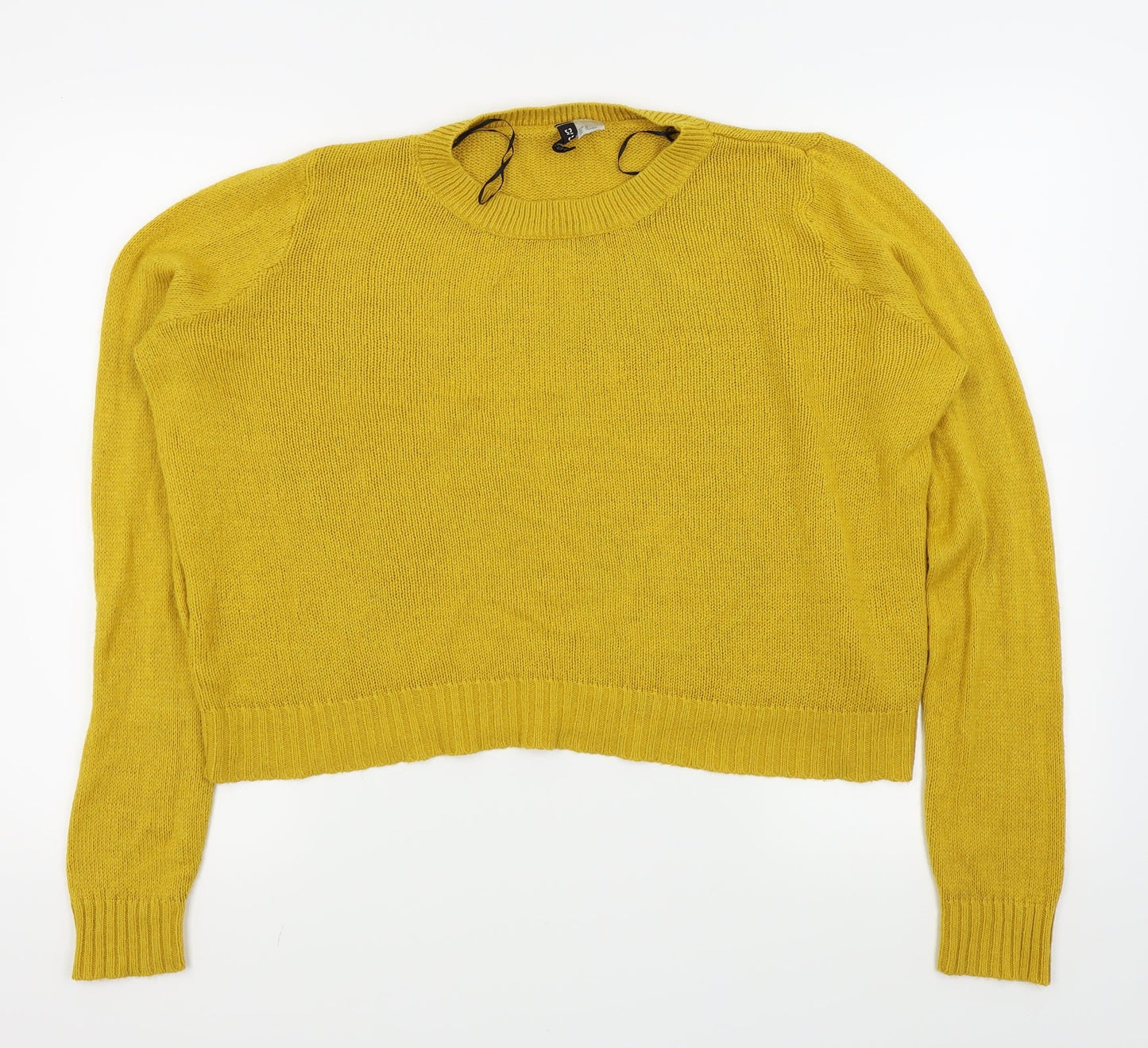 Divided by H&M Womens Yellow   Pullover Jumper Size M