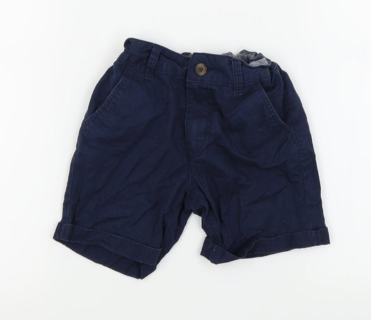 Asda George Boys Blue   Chino Shorts Size 5-6 Years