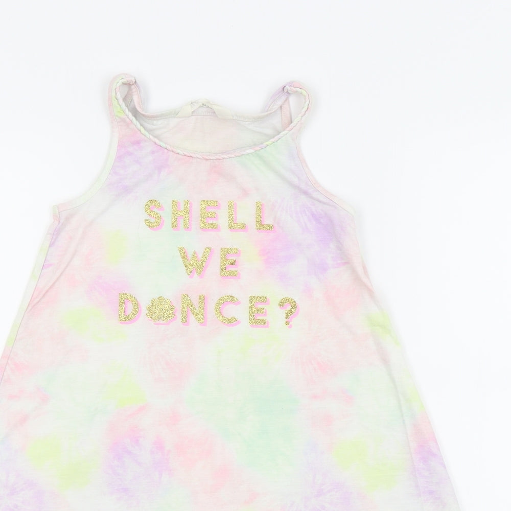 H&M Girls White   Basic Tank Size 7-8 Years