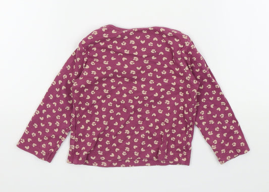 Nutmeg Girls Purple Floral  Basic T-Shirt Size 12-18 Months