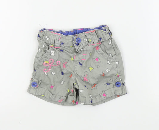 Autograph Girls Green   Capri Trousers Size 12-18 Months  - shorts/butterfly print