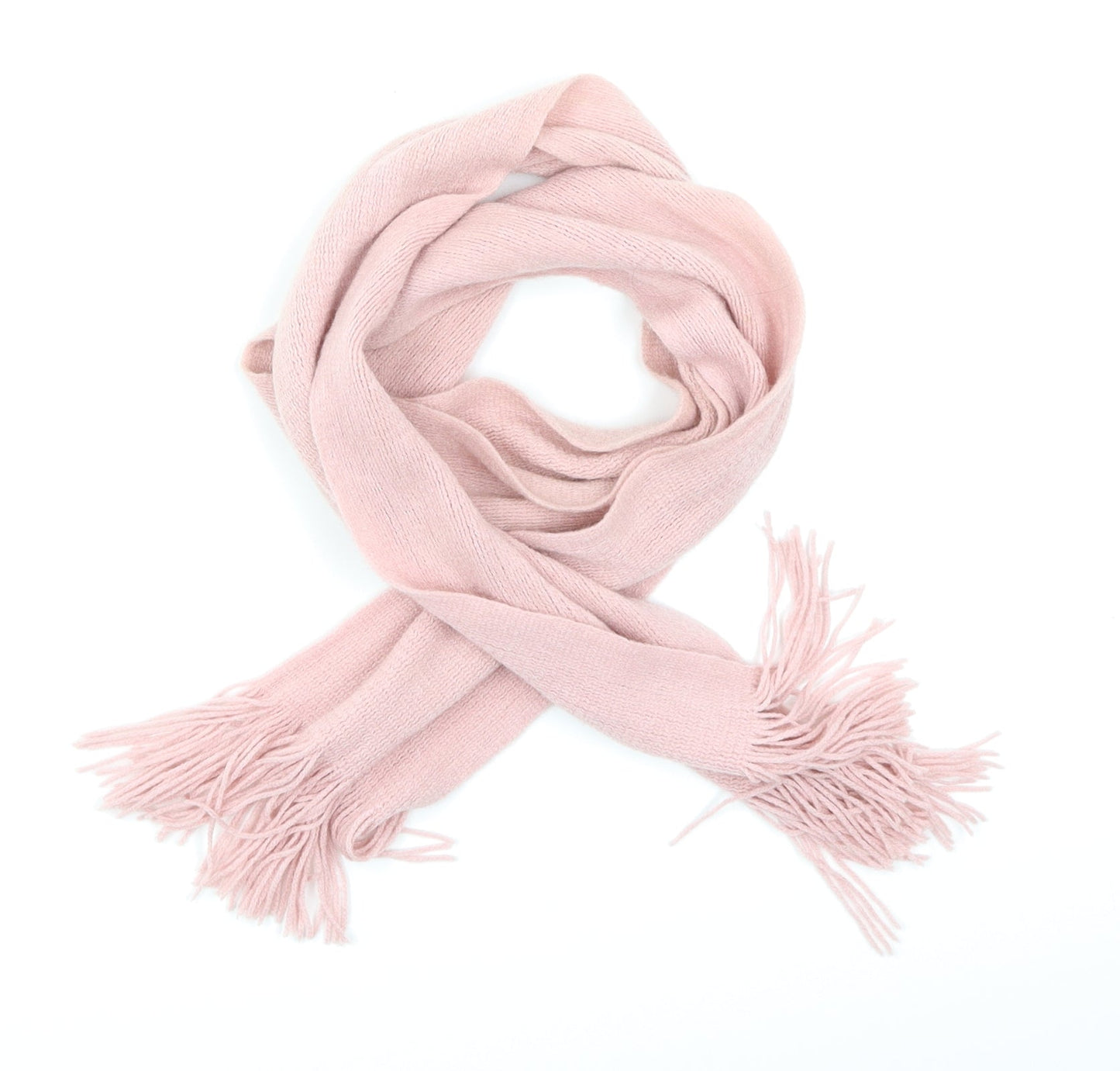 Preworn Womens Pink  Knit  Scarf