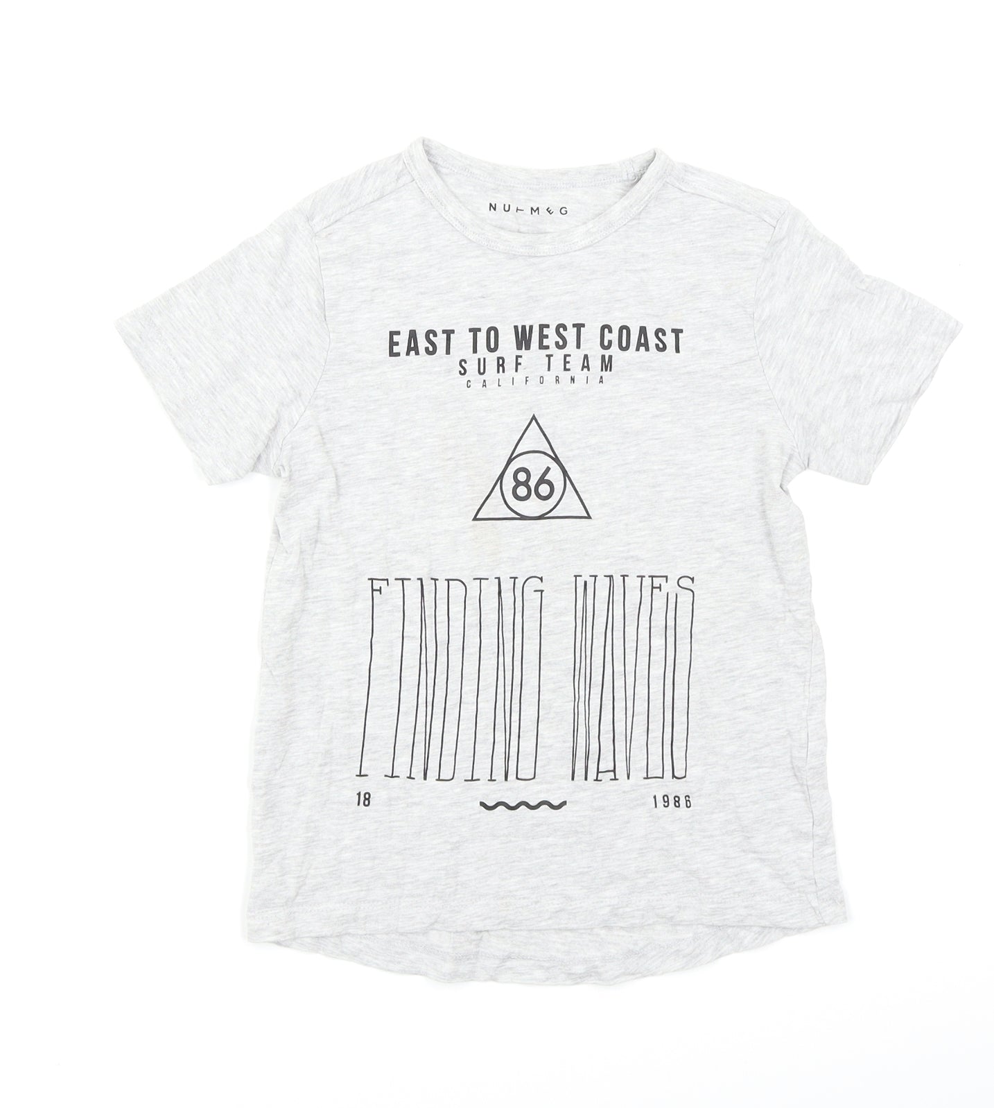 Nutmeg Boys Grey   Basic T-Shirt Size 6-7 Years