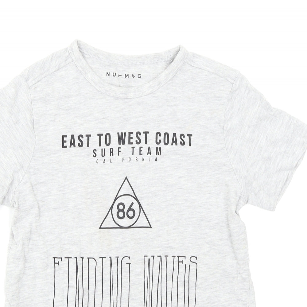 Nutmeg Boys Grey   Basic T-Shirt Size 6-7 Years