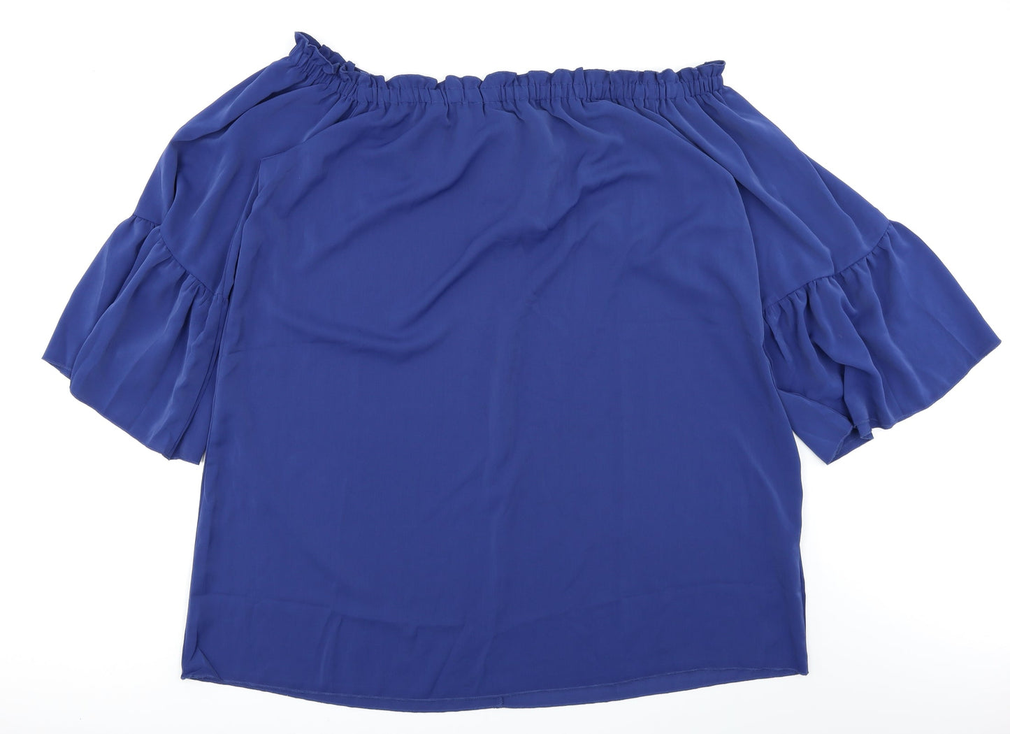 Zanzea Womens Blue   Basic Blouse Size 3XL