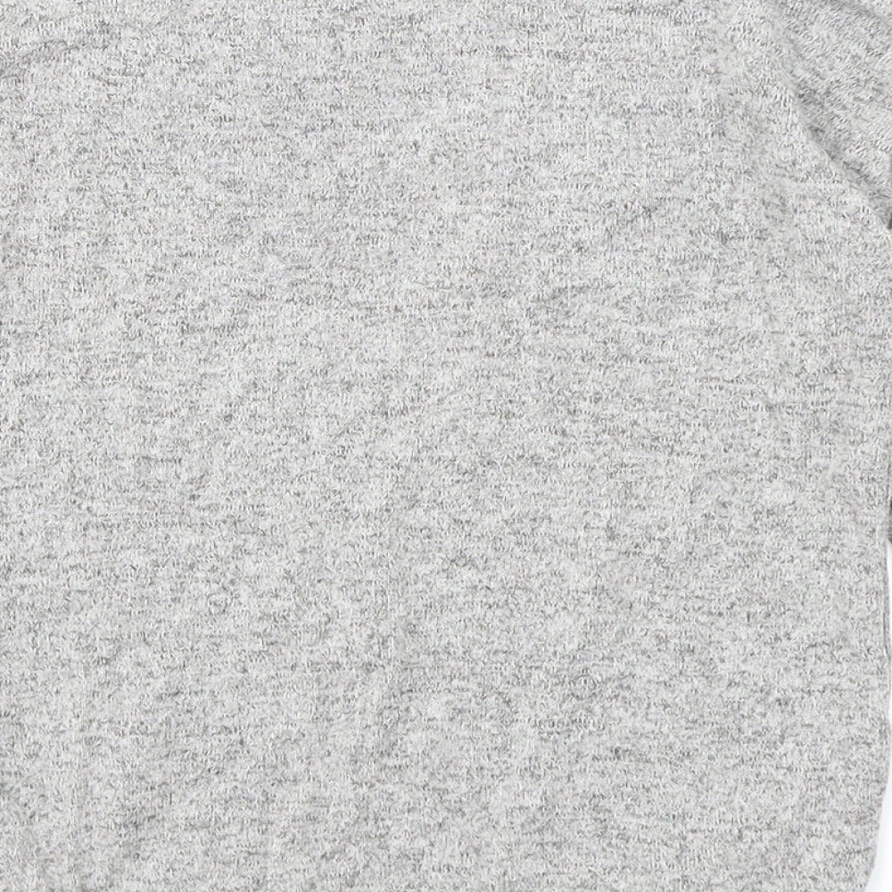 George Girls Grey   Basic T-Shirt Size 7-8 Years