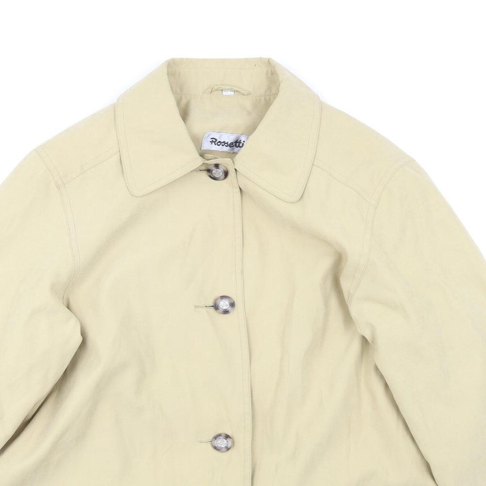 Rossetti Womens Beige   Pea Coat Coat Size 12