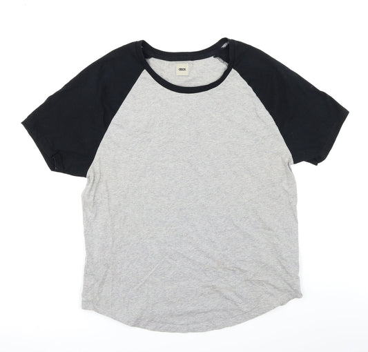 ASOS Mens Grey Colourblock   T-Shirt Size M