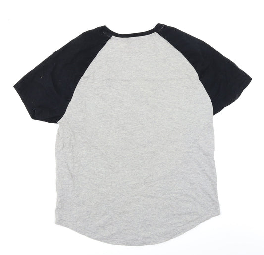 ASOS Mens Grey Colourblock   T-Shirt Size M