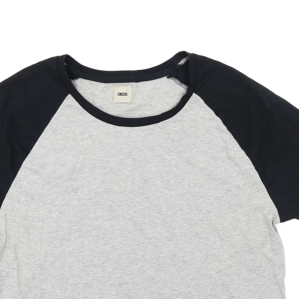 ASOS Mens Grey Colourblock   T-Shirt Size M