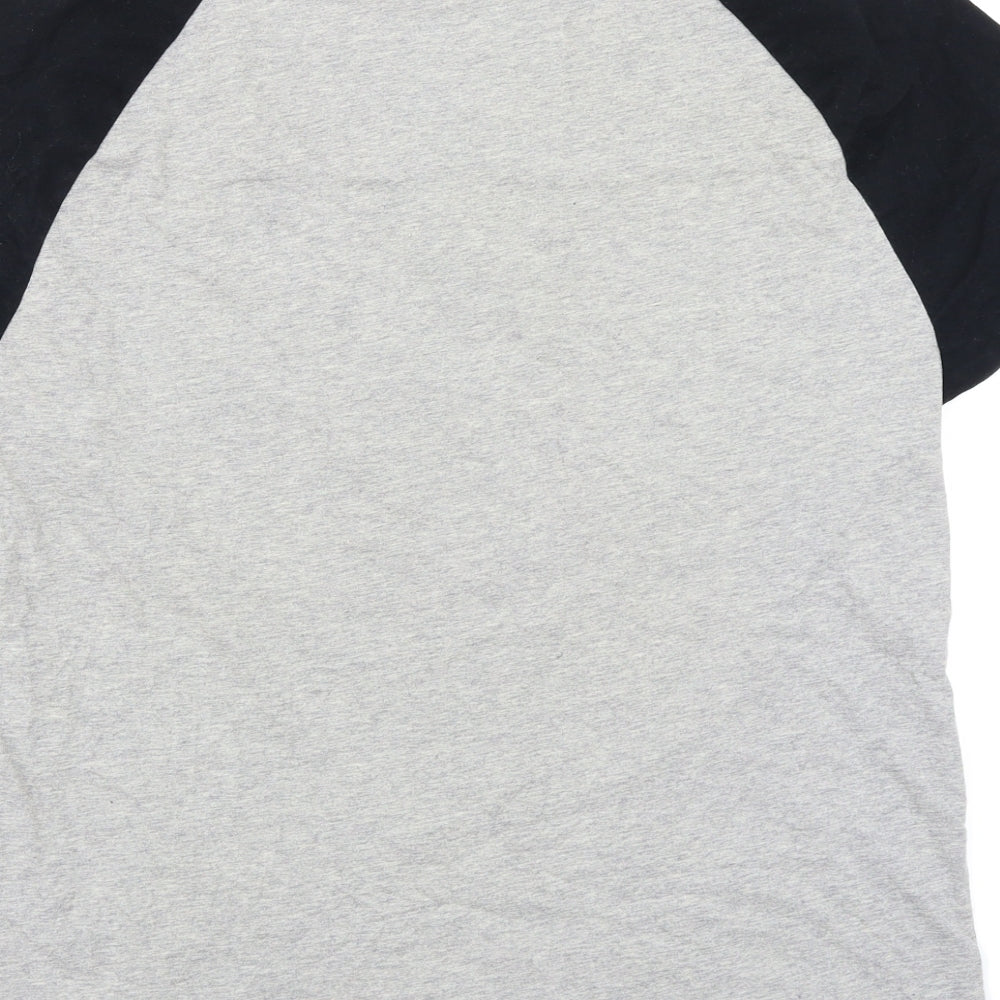 ASOS Mens Grey Colourblock   T-Shirt Size M