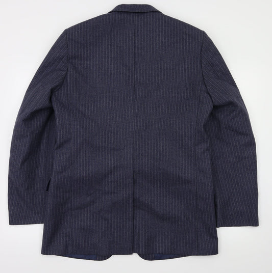 peril pascal Mens Blue Striped  Jacket Blazer Size 42