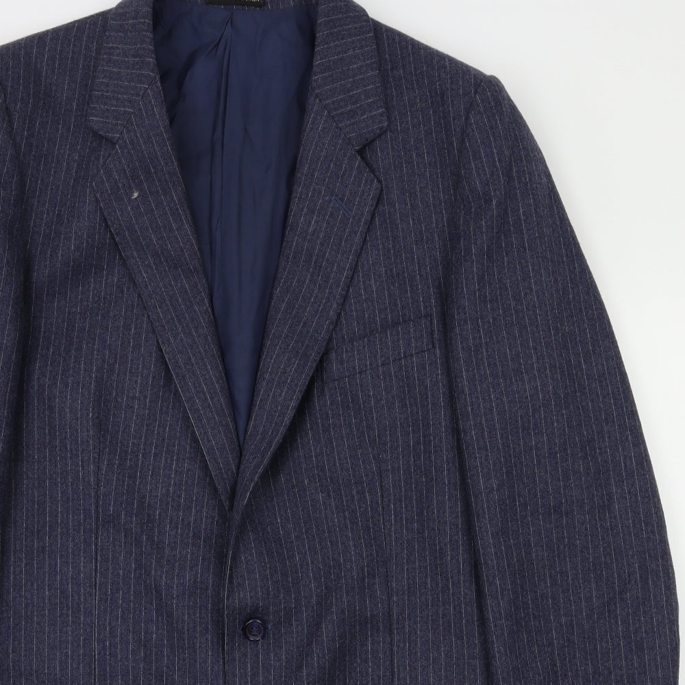 peril pascal Mens Blue Striped  Jacket Blazer Size 42