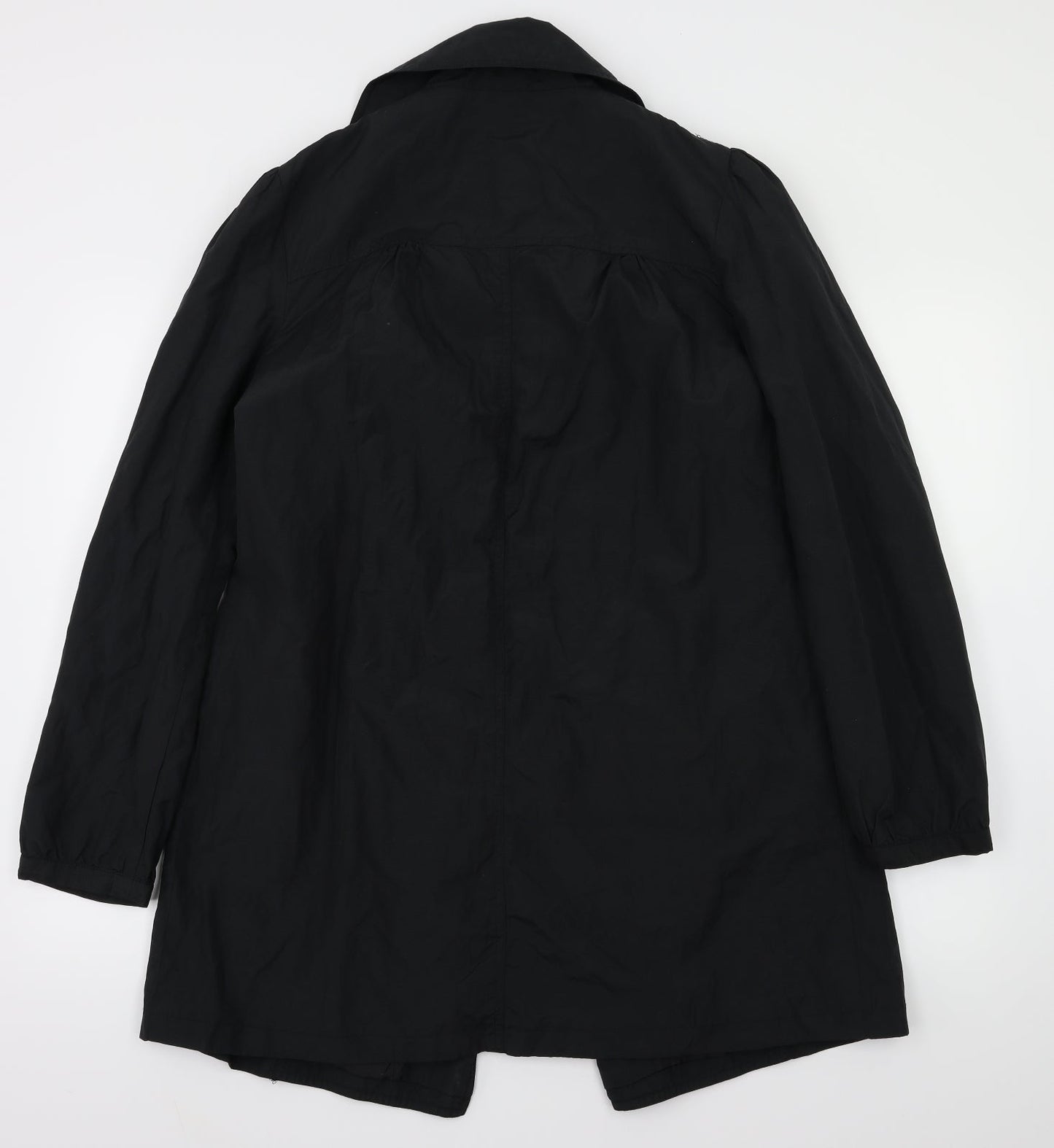 k Womens Black   Jacket Coat Size 10