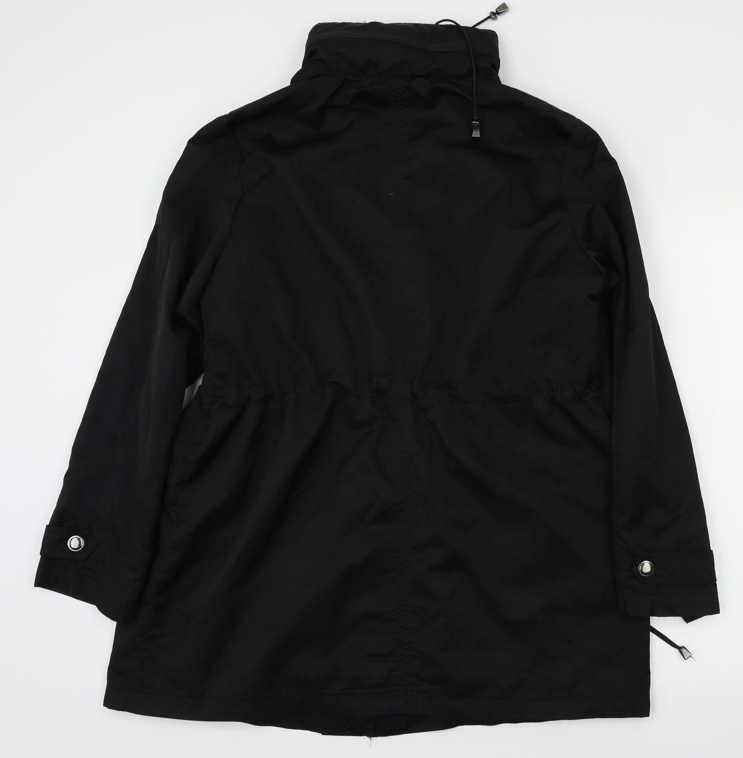 BM Womens Black Houndstooth  Jacket Coat Size 10