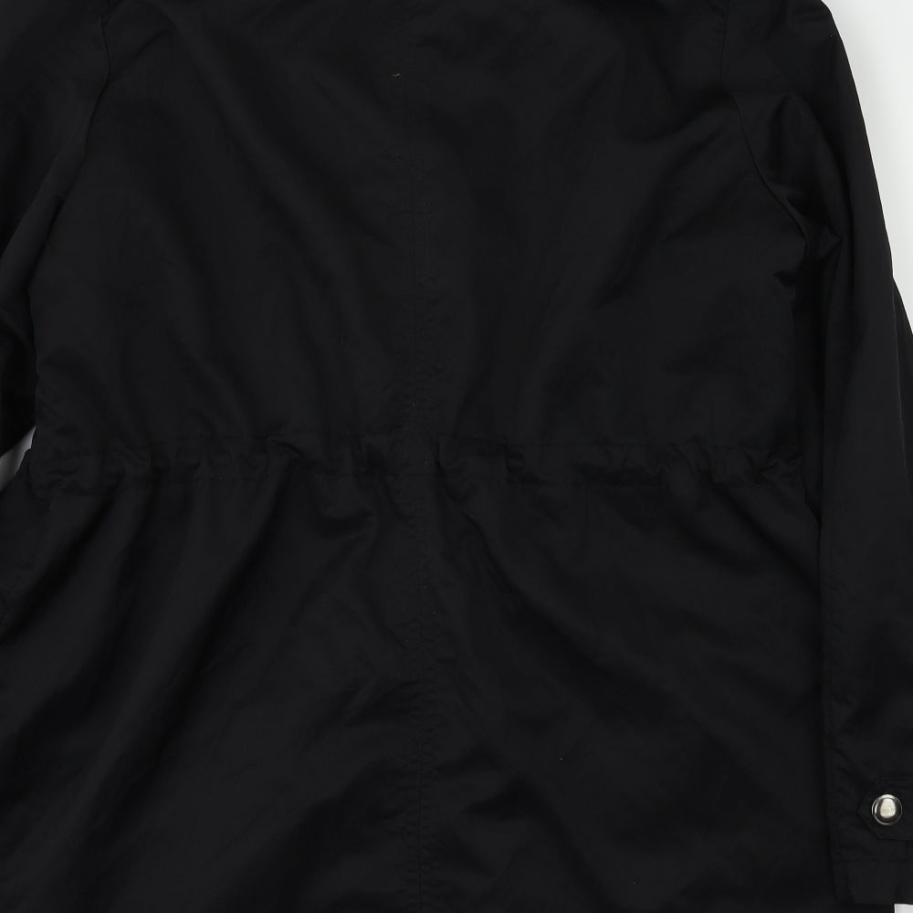 BM Womens Black Houndstooth  Jacket Coat Size 10