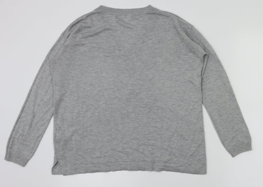 m&s Womens Grey   Basic T-Shirt Size S