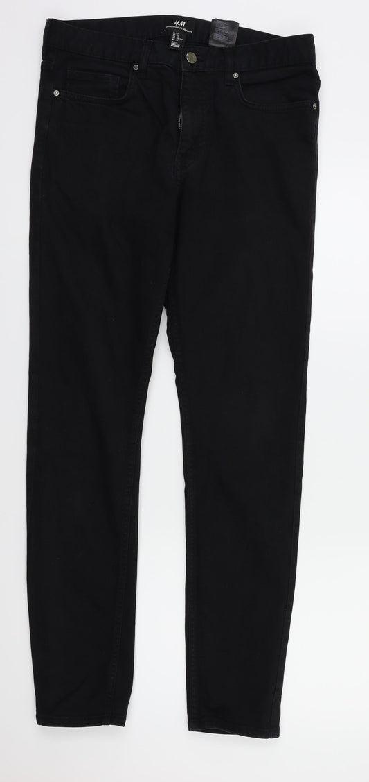 H&M Womens Black   Skinny Jeans Size 30 L31 in
