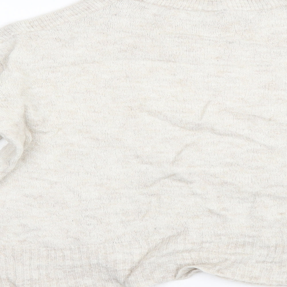 Divided by H&M Womens Ivory  Knit Pullover Jumper Size XS  - Open Shoulders