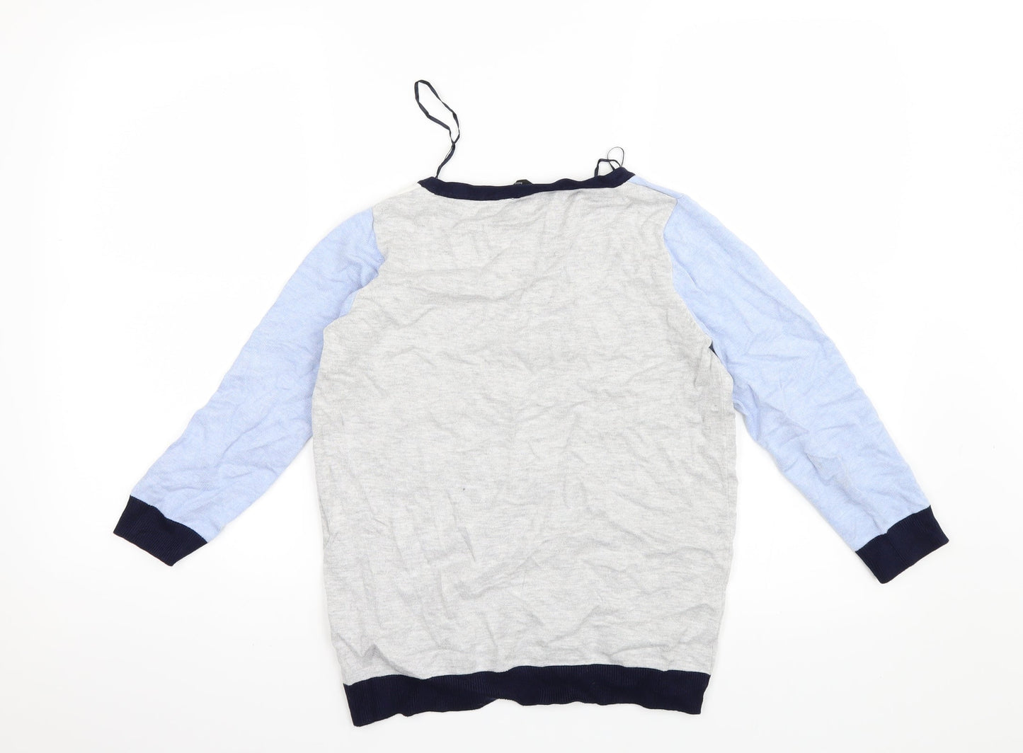 M&Co Womens Blue  Knit Pullover Jumper Size 10