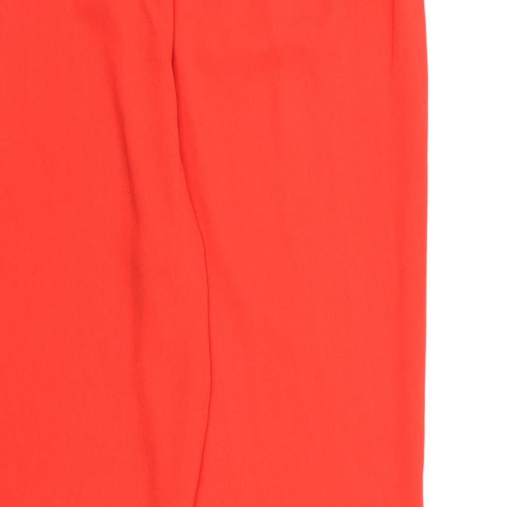 Studio Womens Red  Chiffon Bloomer Trousers Size 16 L29 in