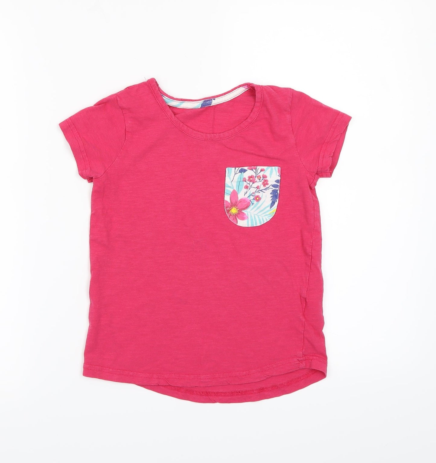 Lily & Dan Girls Pink   Basic T-Shirt Size 7-8 Years