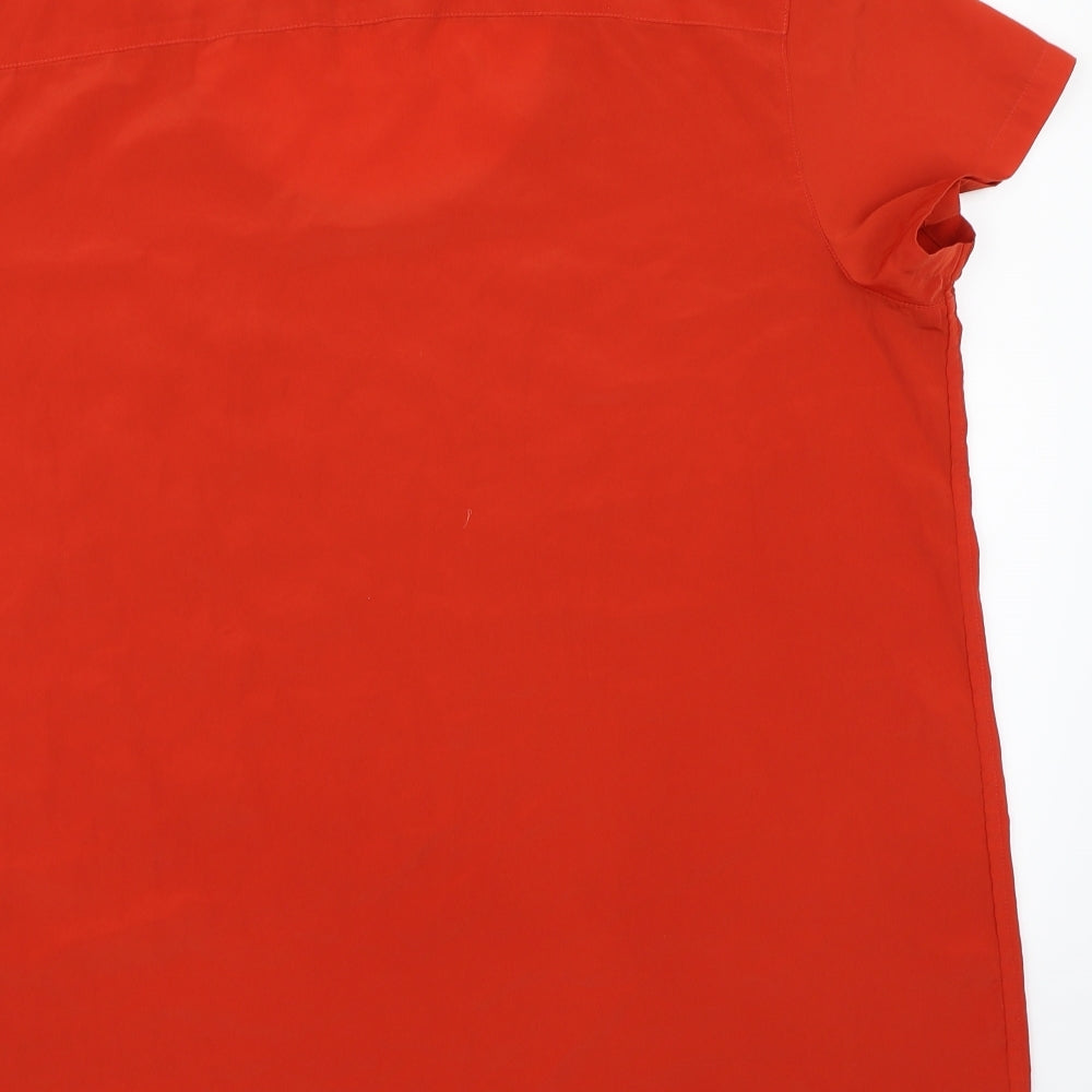Gap Womens Orange  Chiffon Basic Blouse Size XL