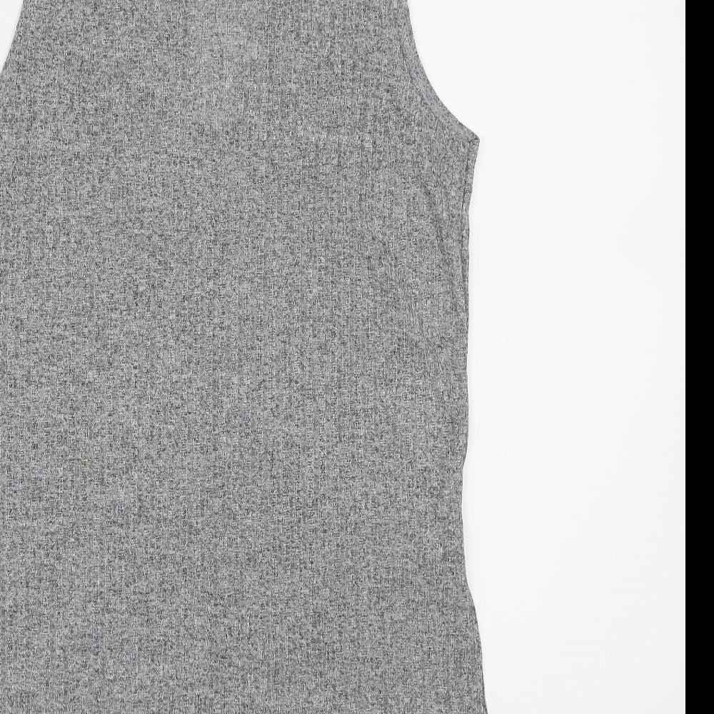 Out Of Gas Womens Grey   Basic Blouse Size 8