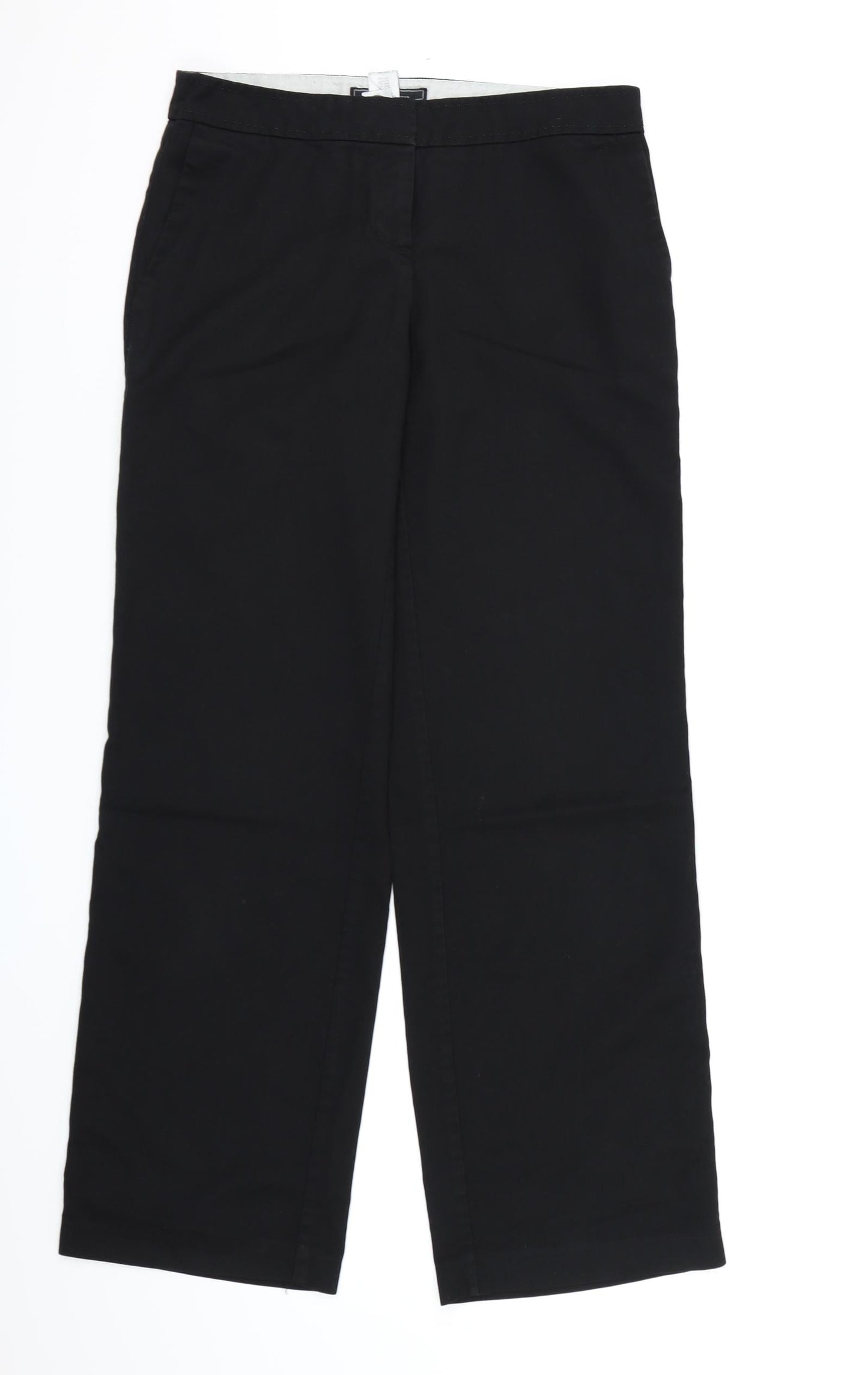 NEXT Womens Black  Rayon Dress Pants Trousers Size 8 L29 in