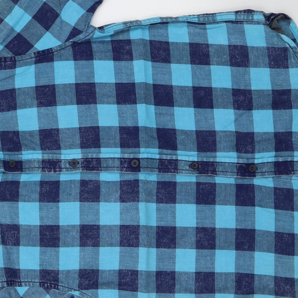 NEXT Boys Blue Check  Basic Button-Up Size 9 Years