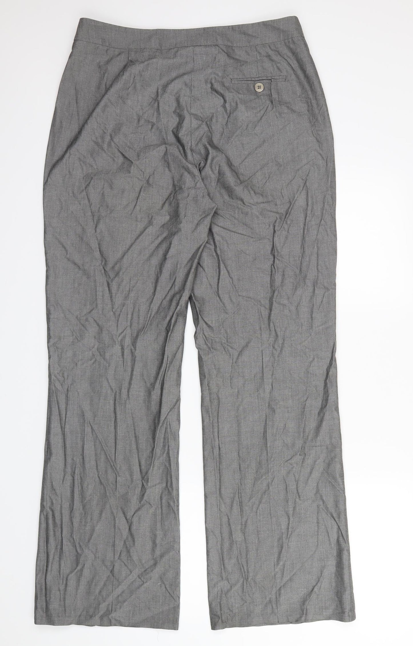 Artigiano Womens Grey   Trousers  Size 14 L31 in