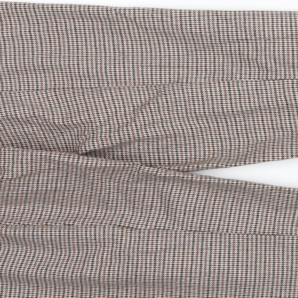 M&S Womens Brown   Dress Pants Trousers Size 14 L25 in