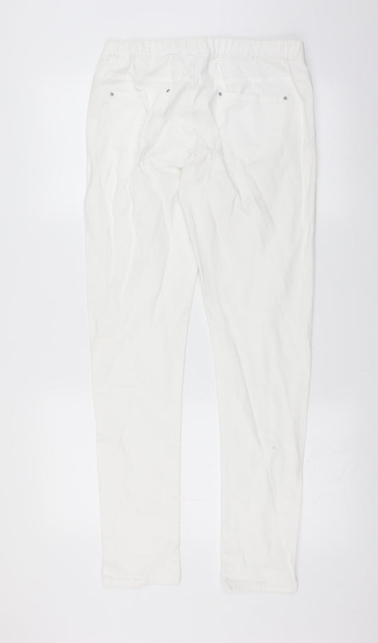 Primark Womens White  Denim Jegging Jeans Size 14 L31 in