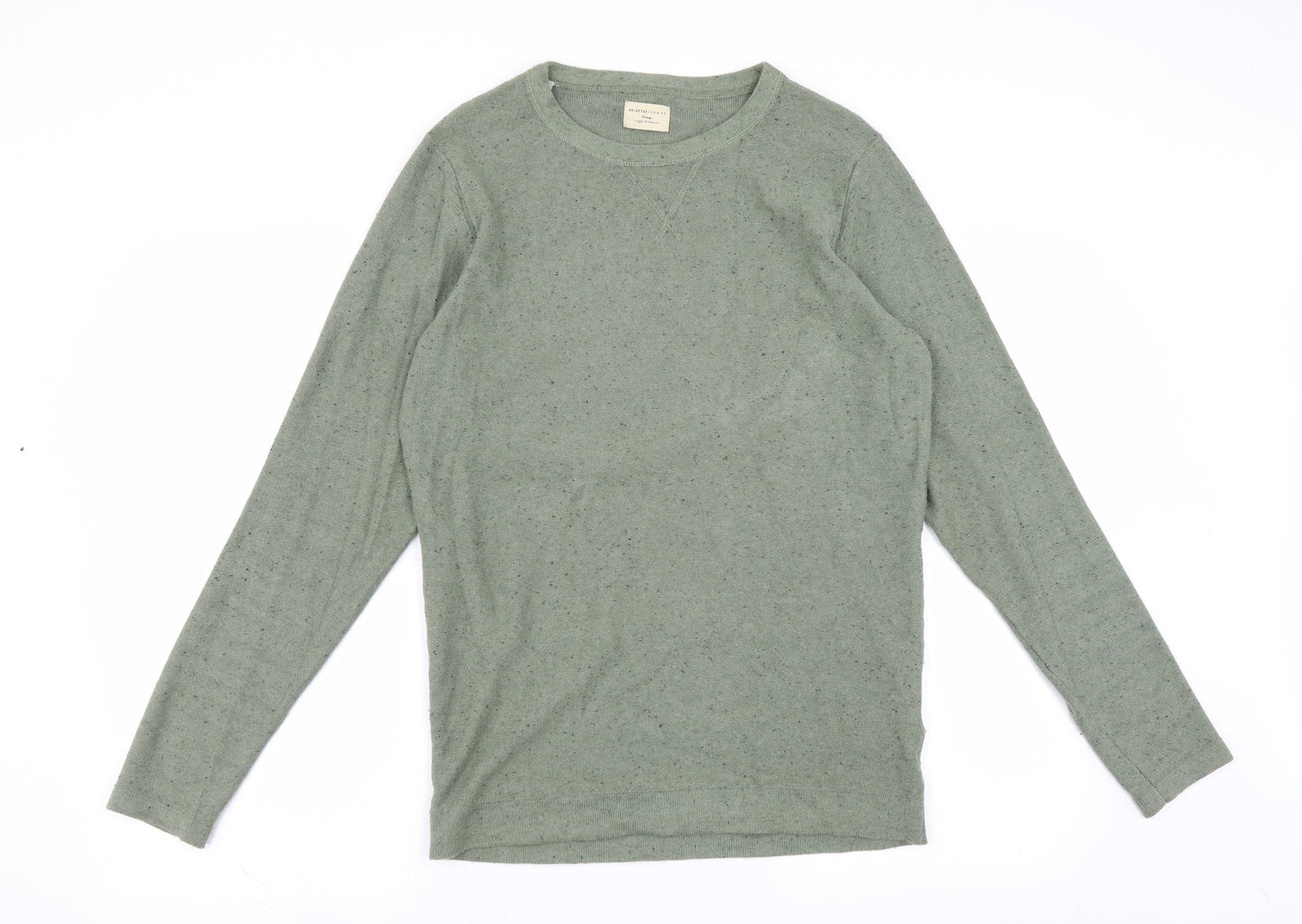 Selected Homme Mens Green   Pullover Sweatshirt Size S
