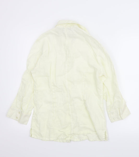 Zara Womens Ivory   Basic Button-Up Size M