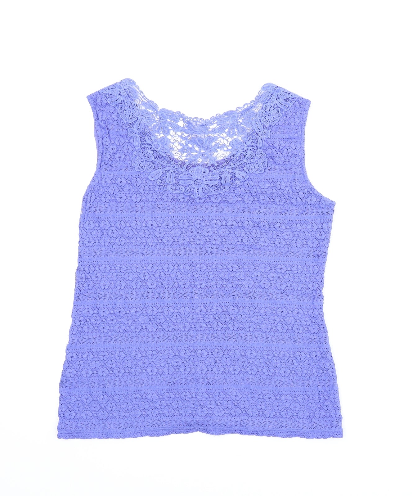 M&S Womens Blue Floral  Basic Blouse Size 8