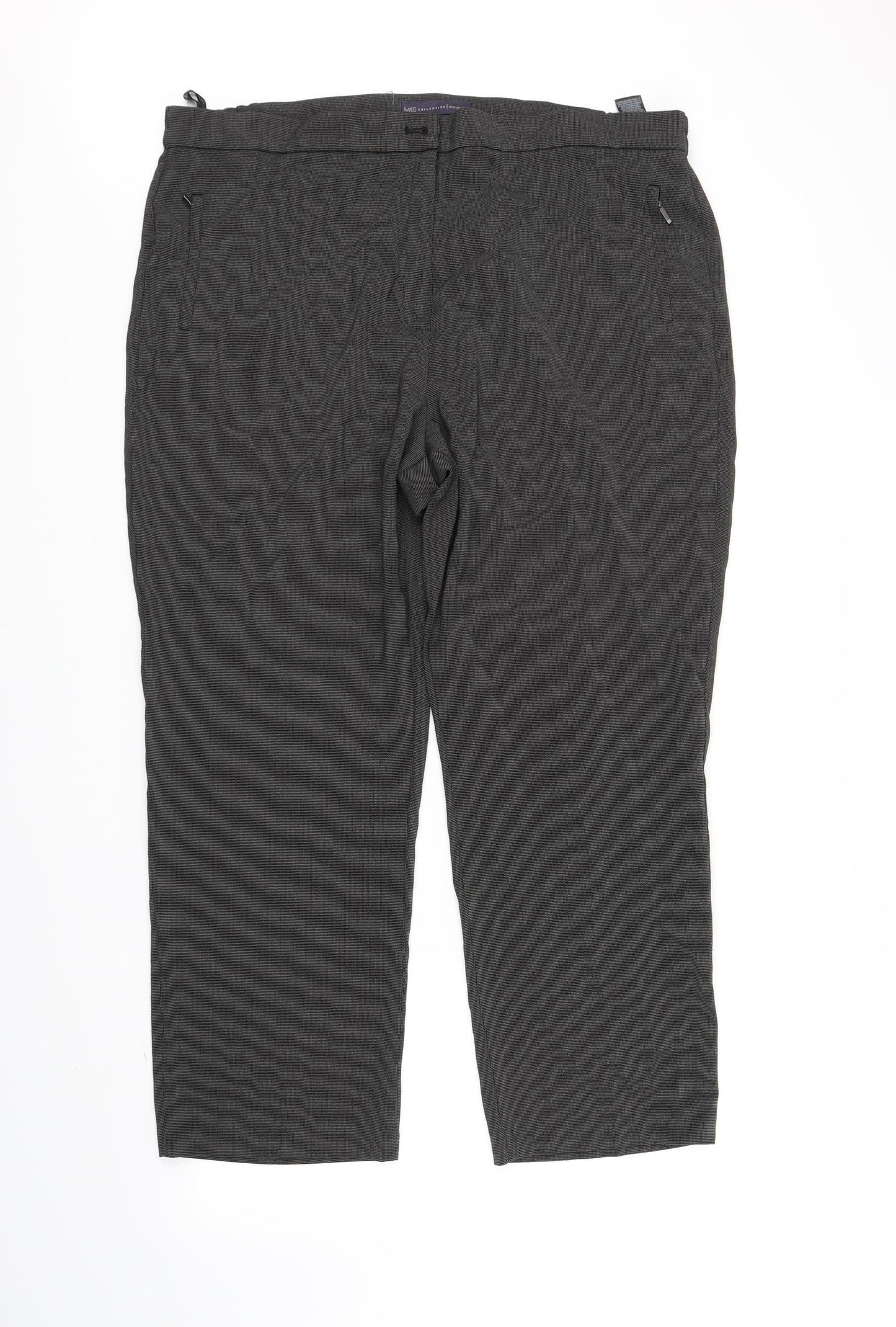 Marks and Spencer Womens Grey   Trousers  Size 18 L29 in