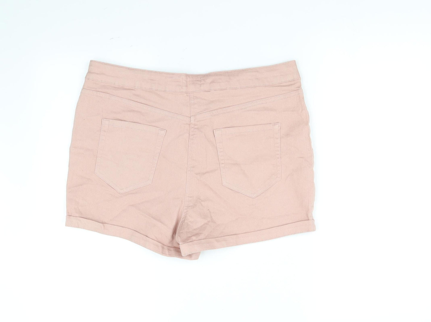 / Denim Womens Beige   Cut-Off Shorts Size 16