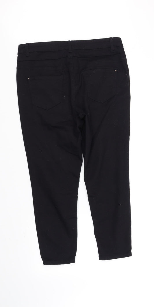 New Look Womens Black   Straight Jeans Size 14 L28 in