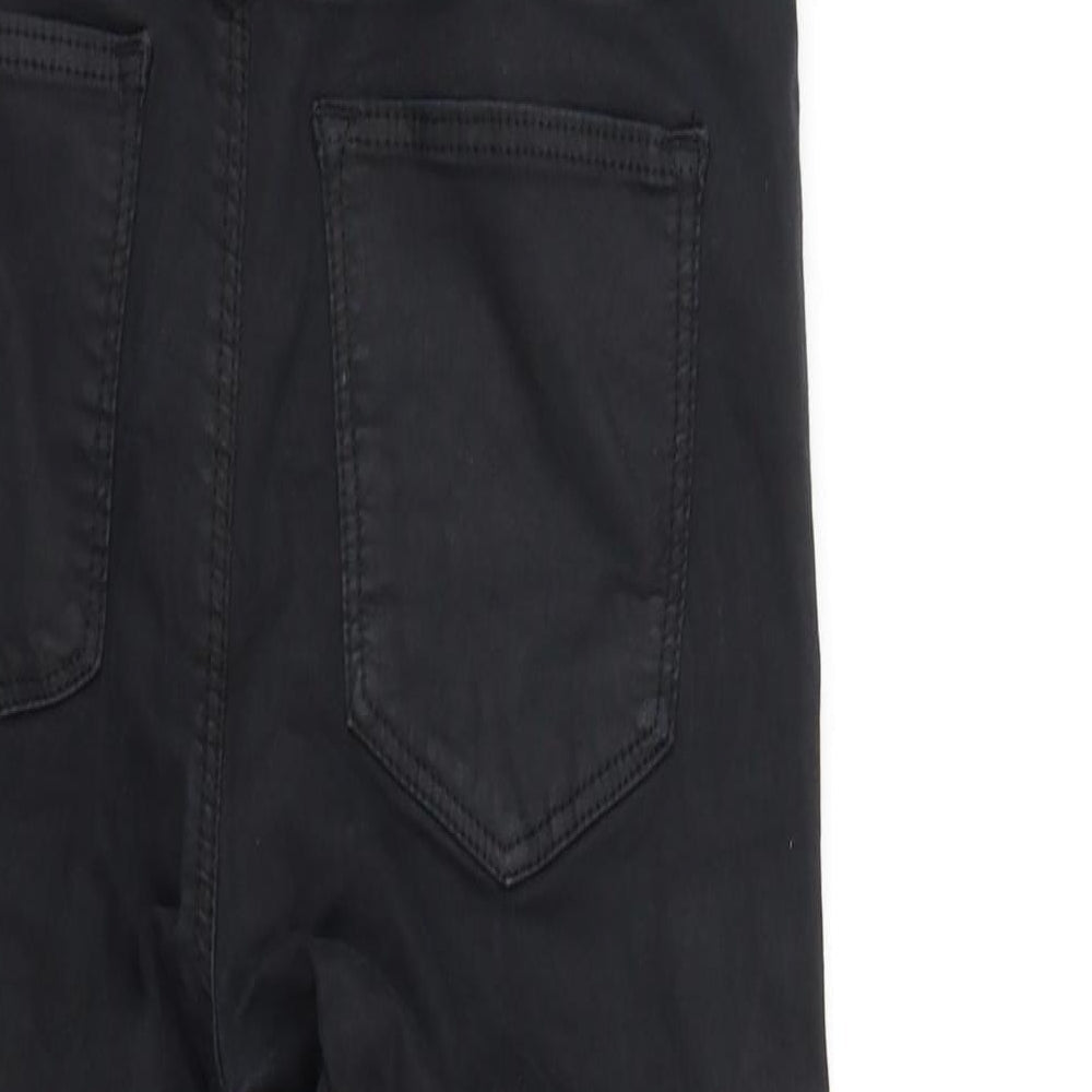 Topshop Womens Black   Straight Jeans Size M L30 in