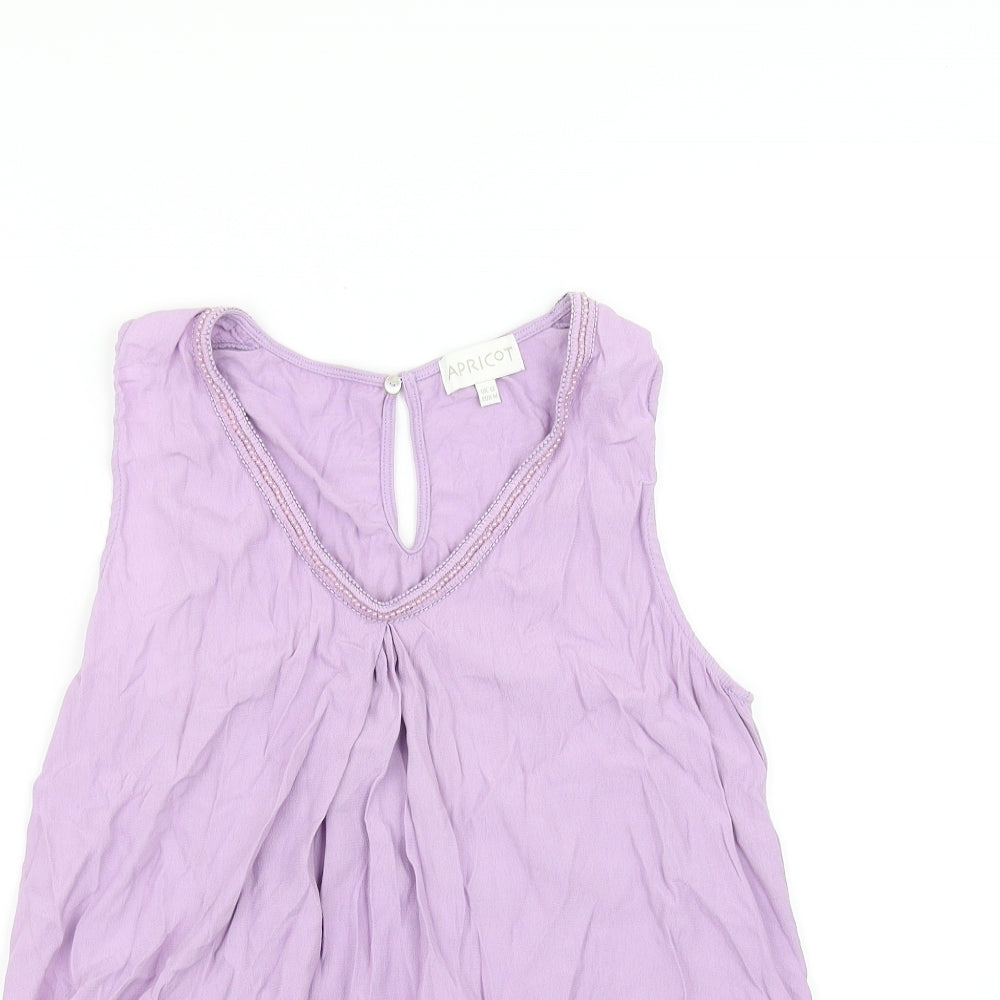 Apricot Womens Purple   Basic T-Shirt Size 12