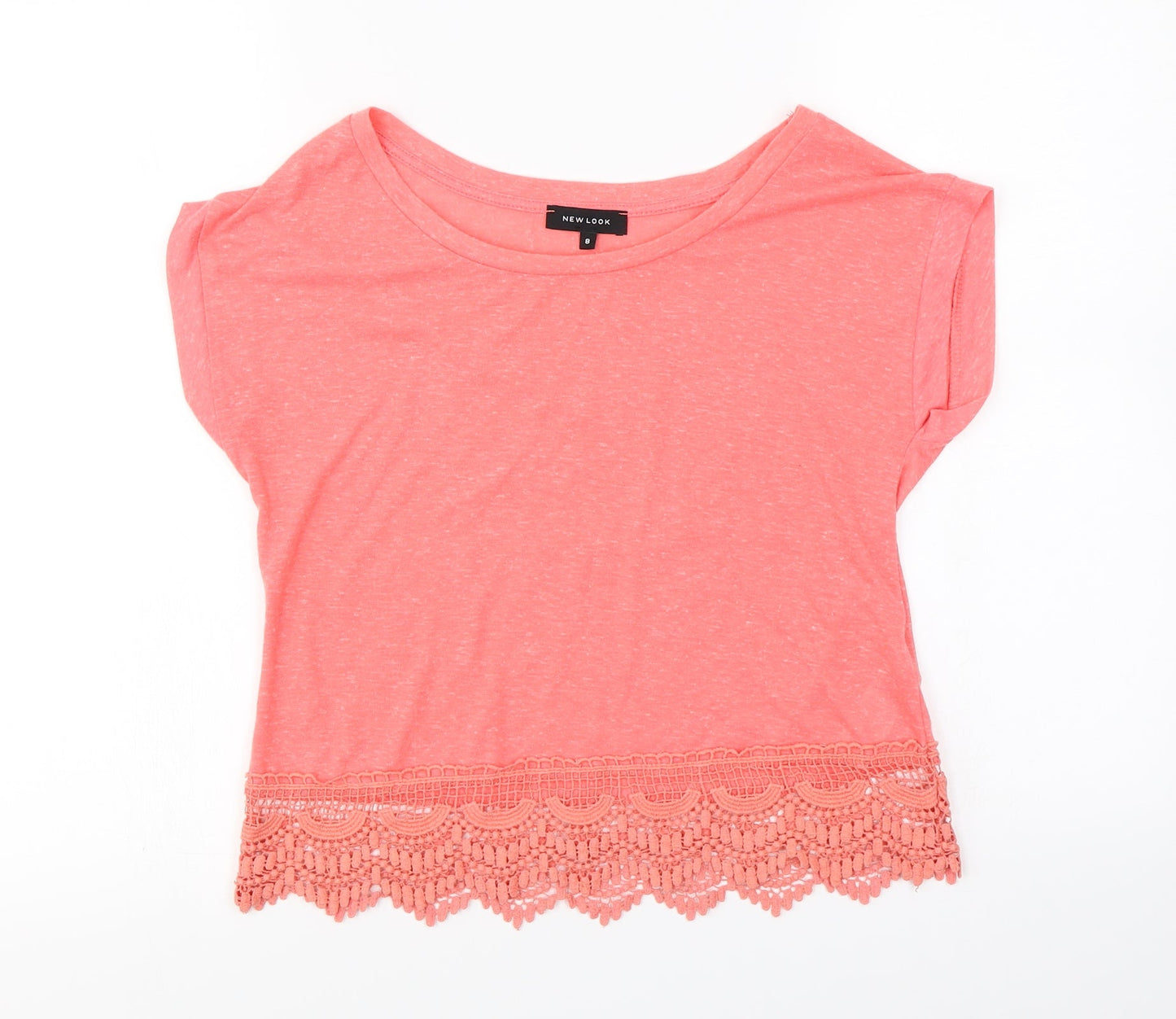 New Look  Womens Pink   Basic T-Shirt Size 8