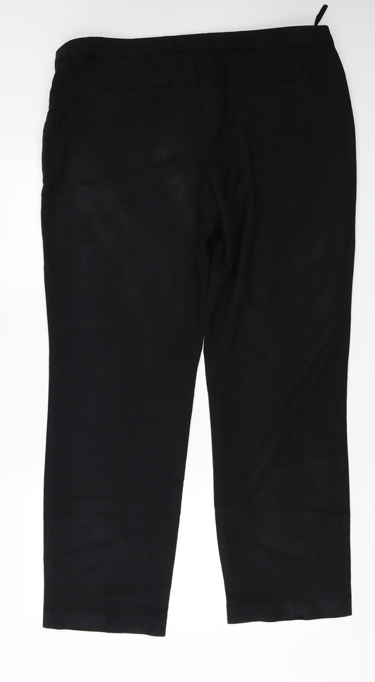 South Womens Black   Trousers  Size 20 L28 in