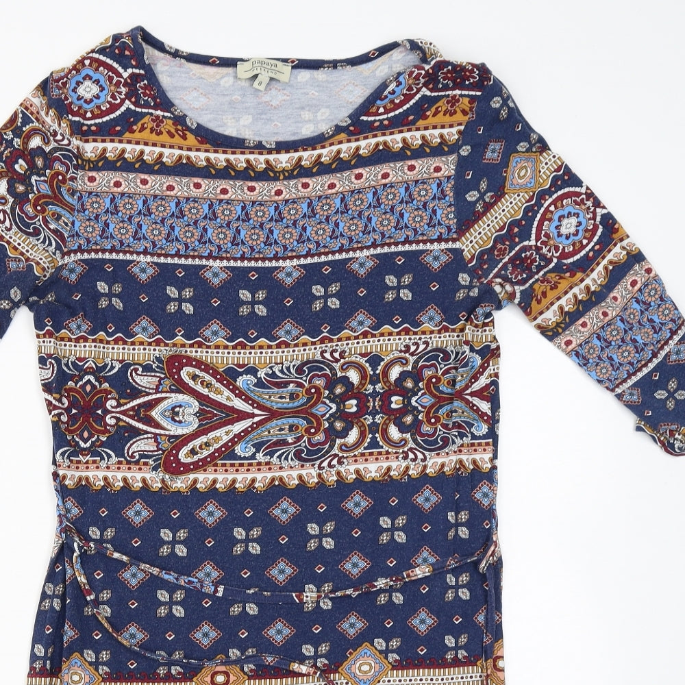 Papaya  Womens Blue   A-Line  Size 8