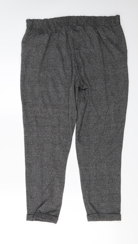 Papaya Womens Grey   Trousers  Size 14 L22 in