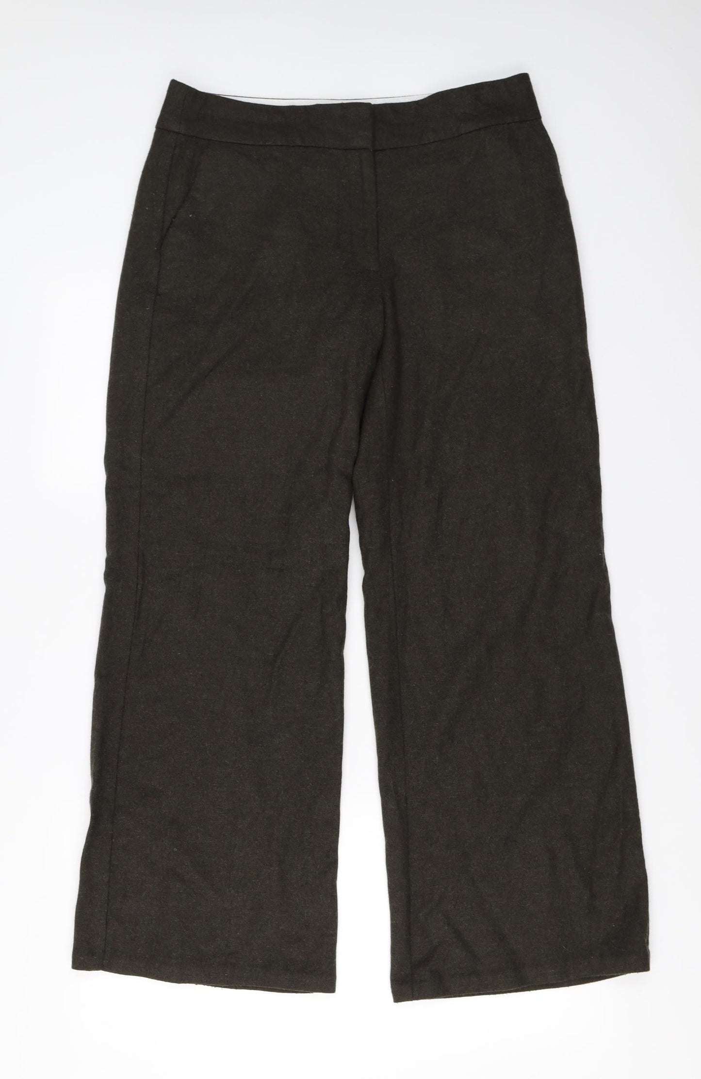 Marks and Spencer  Womens Brown   Trousers  Size 12 L26 in